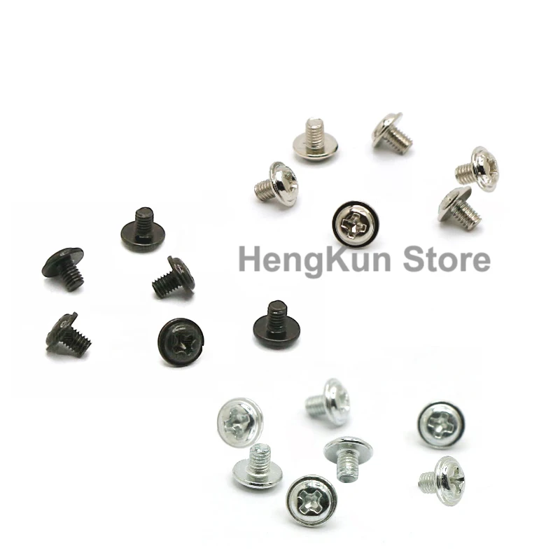 

100pcs M3*4mm Round head phillips screw with washer Computer case optical drive screw 2.5-inch hard drive screws