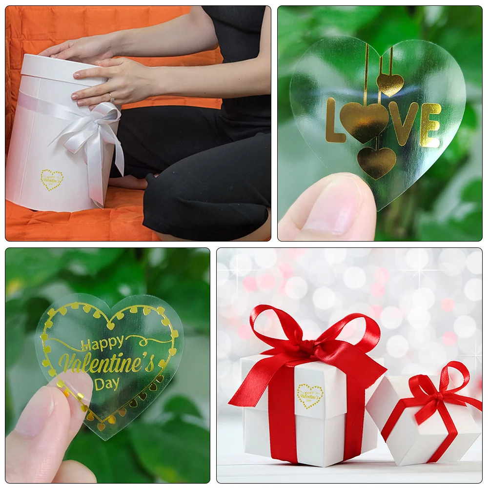 

1 рулон, наклейка в виде сердца на день Святого Валентина, уплотнительные наклейки, этикетки для свадебных подарочных сумок, самоклеящиеся конверты, наклейки для скрапбукинга