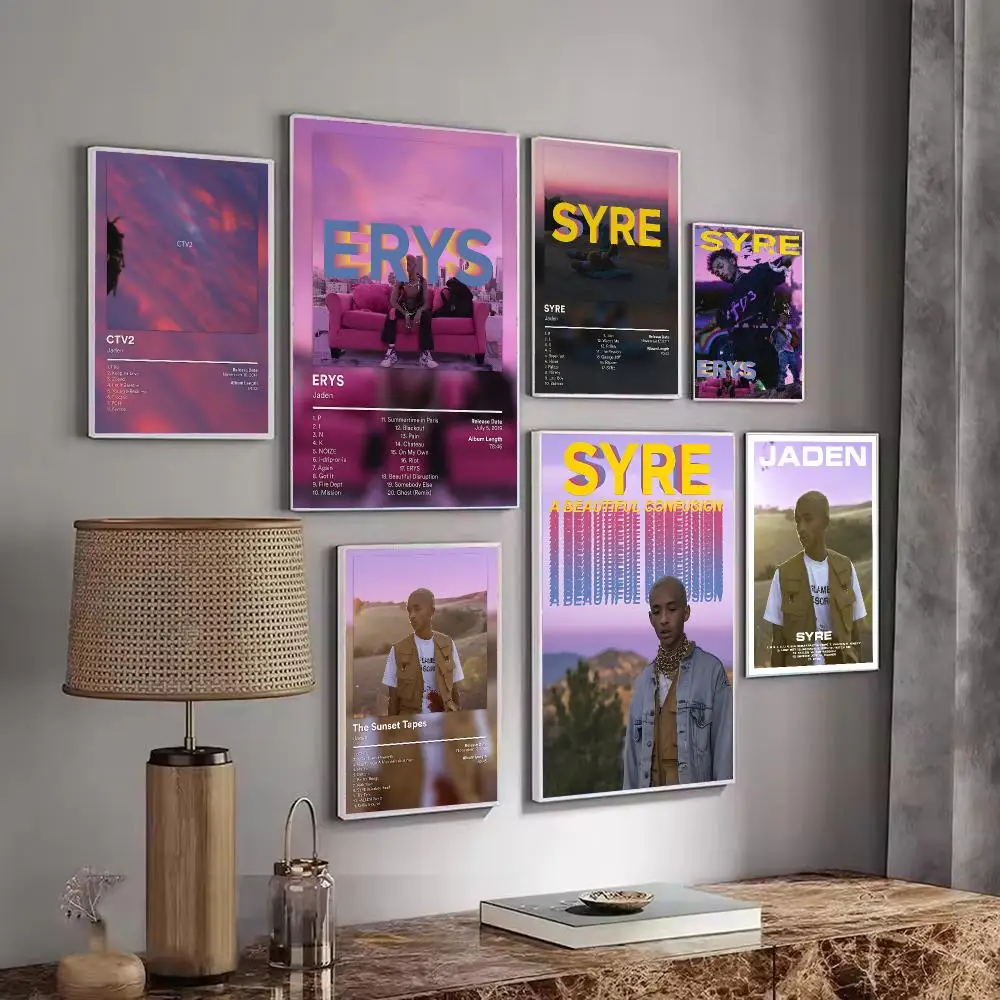 Rapper J-Jaden S-Smith Poster Wall Art Print Sticker for Bedroom Living Room Dorm Office Modern Home Decor