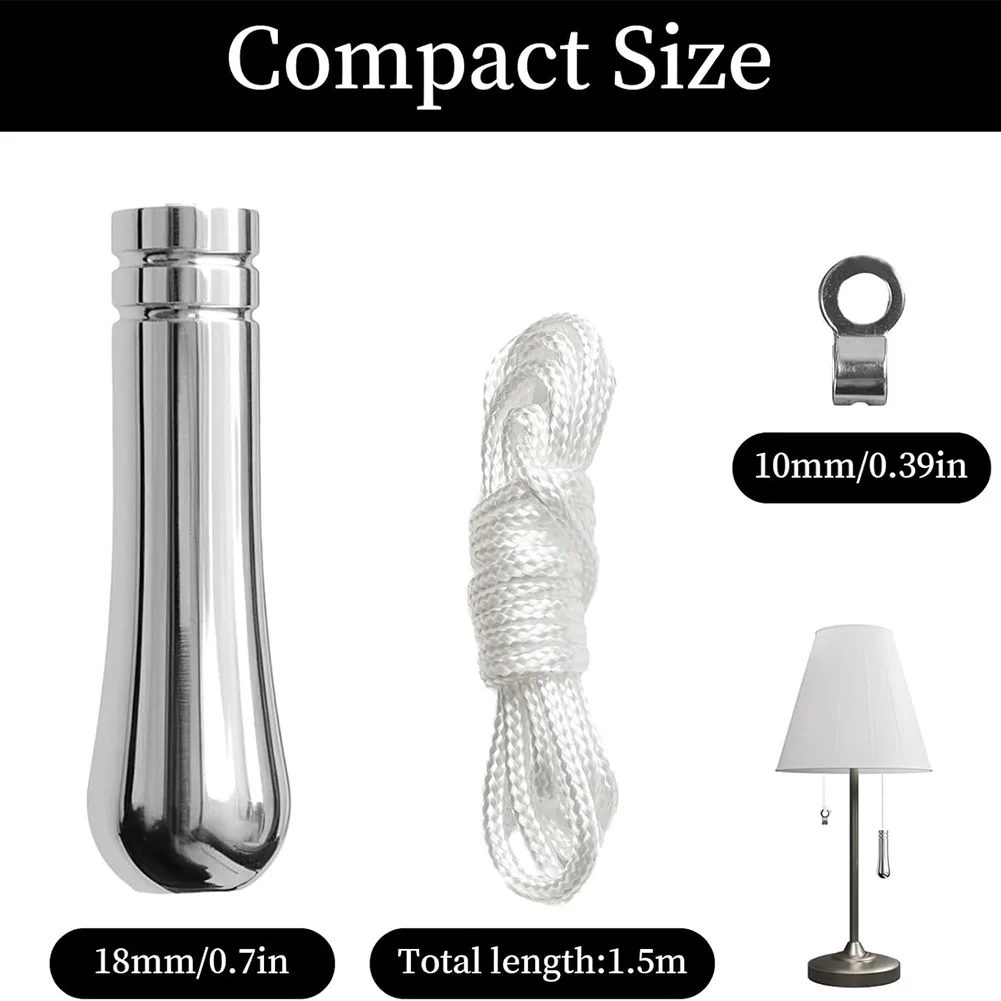 Light Pull Cord Handle 2pcs for Ceiling Fan Light Switches Blinds and Indoor Light Fixtures with Precision Ball Bat Design