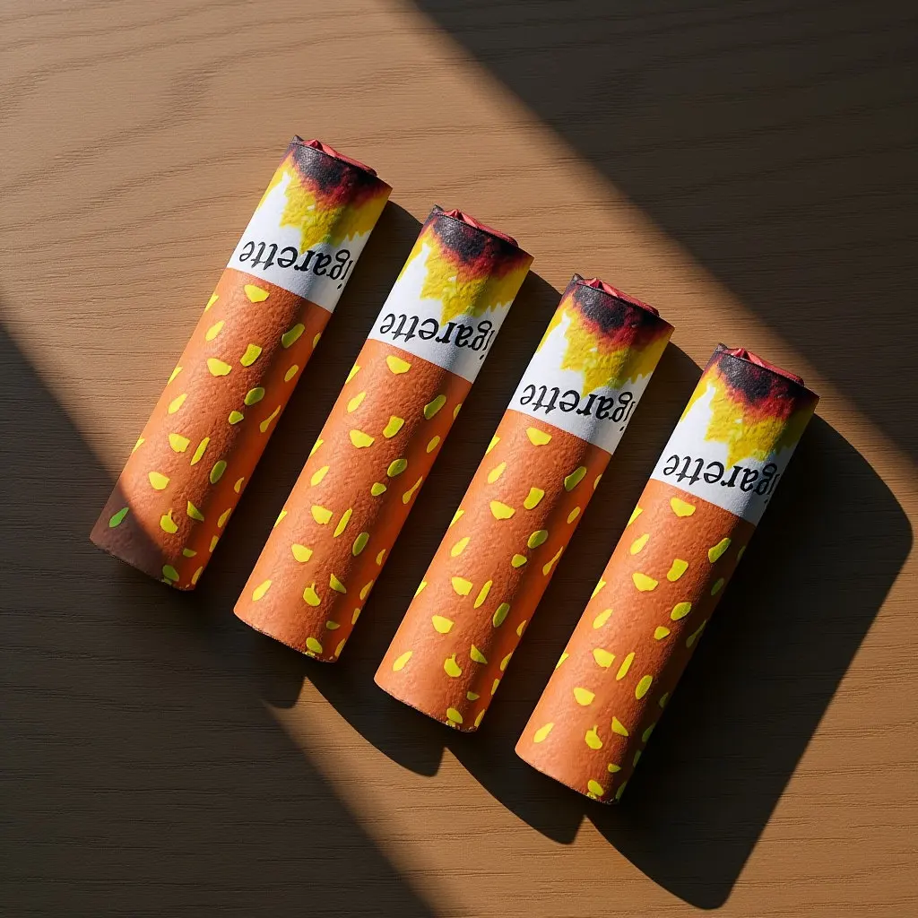 4 個の偽タバコリアルなデザイン仮装パーティー用ステージ小道具写真撮影楽しいギャグギフトハロウィンコスプレアクセサリー