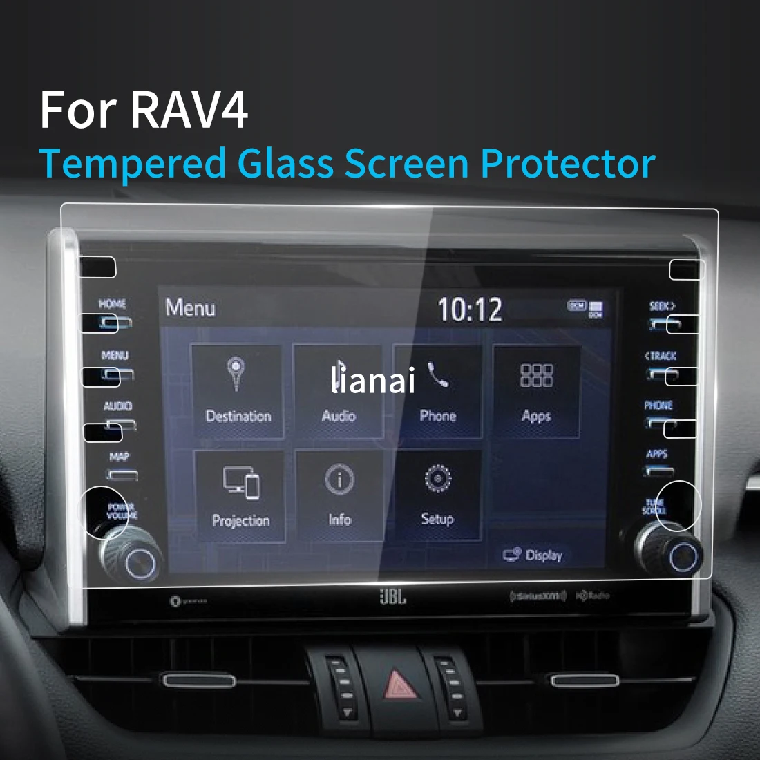 Screen Protector Tempered Glass Protective Film Carplay Meters Panel Car Sticker Auto Interior Accessory For TOYOTA RAV4 10 2021