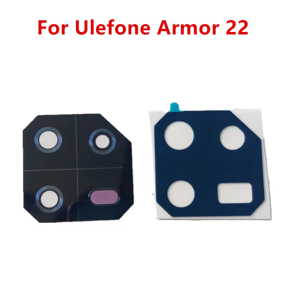 New Original Phone Parts For Ulefone Armor 22 Cellphone Back Main Camera Lens  FlimWith Adheisive Tape Repair Accessories