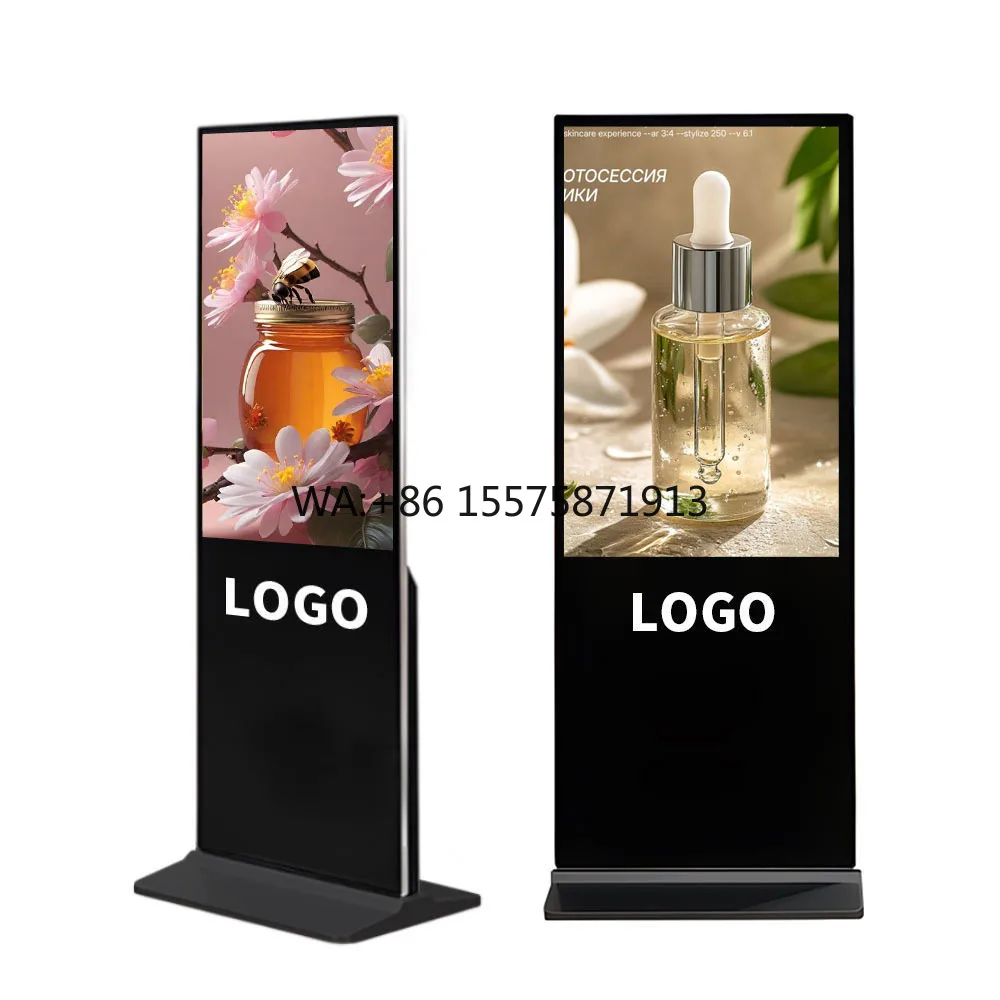 55 65 75 Inch China Advertising Screen Totem Touch Digital Marketing Screens Large Advertising Screens for Advertising