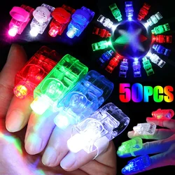 LED Flash Finger Light Kids Dazzling Light Ring Flash Toys Wholesale Glow in The Dark Rings Party Laser Light Game Props Decor