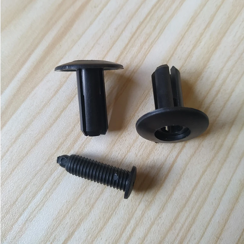 50PCS 7mm Hole Universal Push Type Retainer Nylon Auto Fastener Car Roof Fender Expansion Screw Rivet Clips