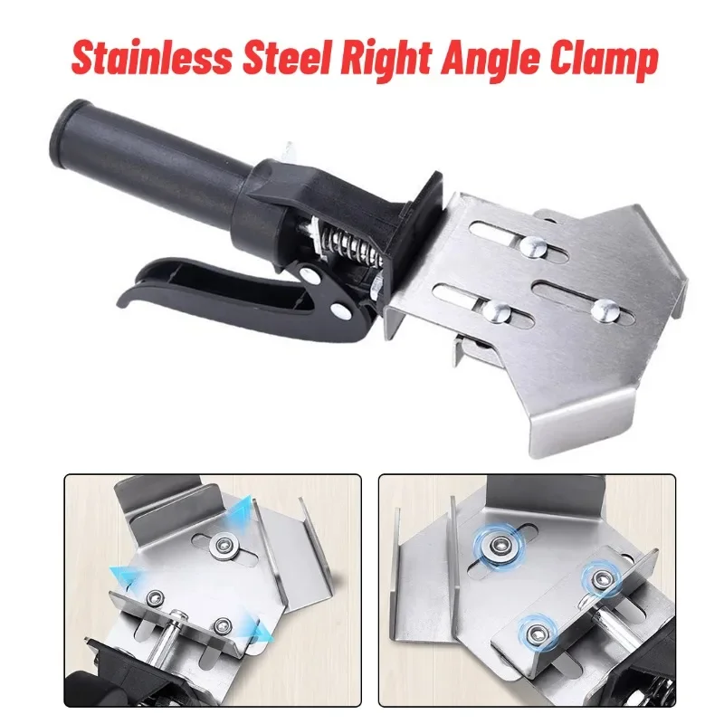 

Stainless Steel Right Angle Clamp 90 Degree Fixer Welding Woodworking Quick Clam Adaptive Clamping Mechanism For Welding Tasks