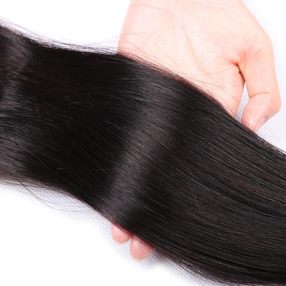 2x6 شعر طبيعي مفرود الدانتيل إغلاق قبل قطعها الجزء الأوسط العميق 10-22 بوصة كامل نهاية اللون الطبيعي البرازيلي عذراء الشعر