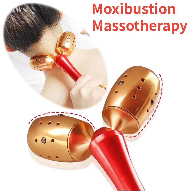 New Design Scrollable Aluminum Moxibustion Burner for Moxa Roll Warm Massage Chinese Herb Scraping Therapy Hot Compress