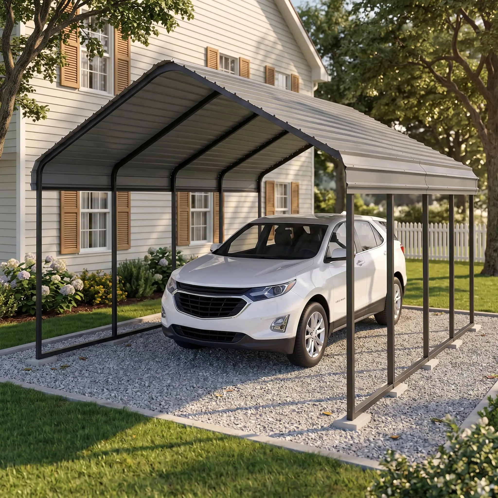 10x20FT Heavy Duty Metal Carport