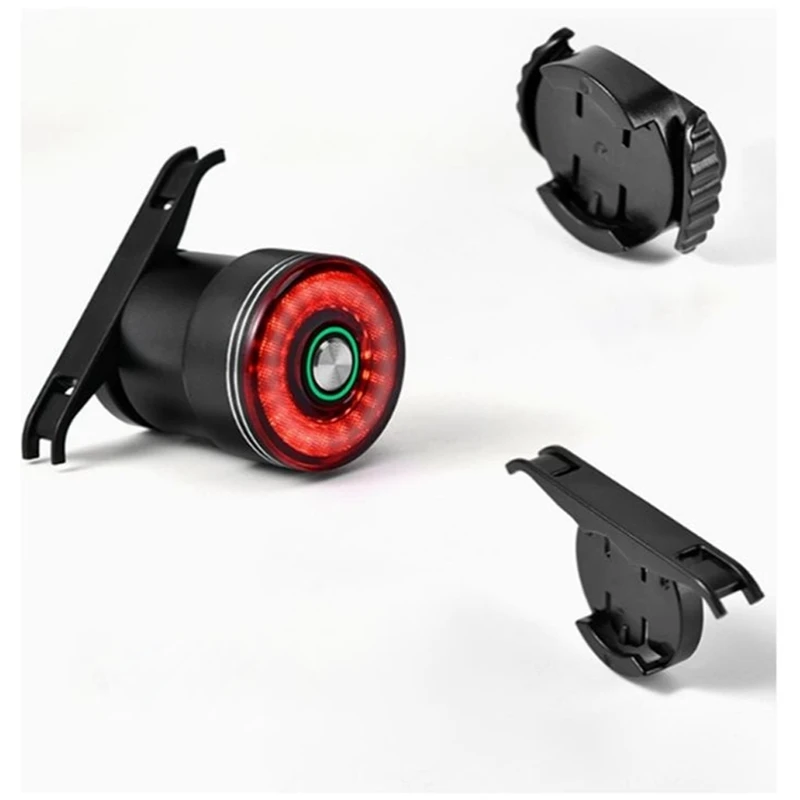 Brake Induction Bicycle Tail Light Bike Seatpost Saddle Rear Light Waterproof USB Charging Cycling Taillight