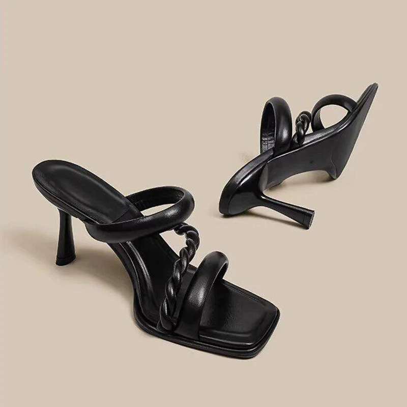 

Женские туфли на высоком каблуке, элегантные босоножки, модные летние туфли для вечеринок 2026, шлепанцы, туфли-лодочки, женская обувь