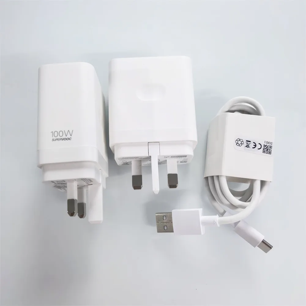 شاحن سريع OPPO 100 وات Supervooc 4.0 UK لـ OPPO Find X7 Ultra X6 X5 X3 Pro Reno 14 13 12 Pro Ace2 Realme GT5 Neo2 Type-C كابل #1