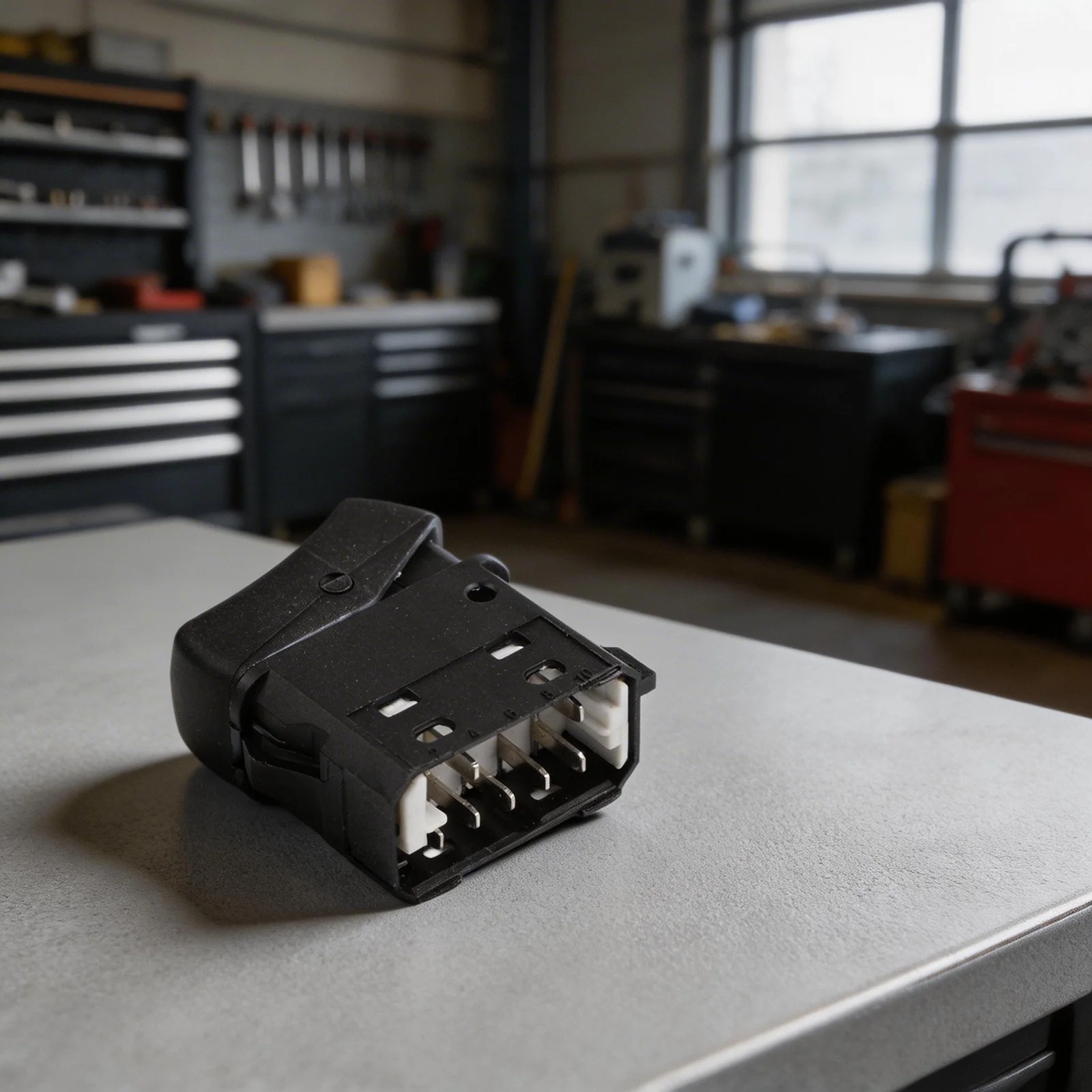 

7-pin Connector Ramp Switch ABS Material Plastic Metal Direct Replacement Easy Installation Black Truck Repair