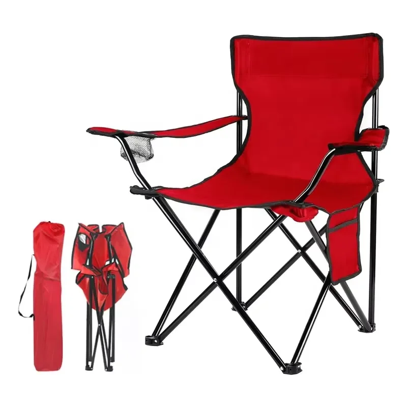 for Factory Custom Durable Light Weight 600D Oxford Metal Portable Fishing Picnic Beach Camping Chair Outdoor Foldable School