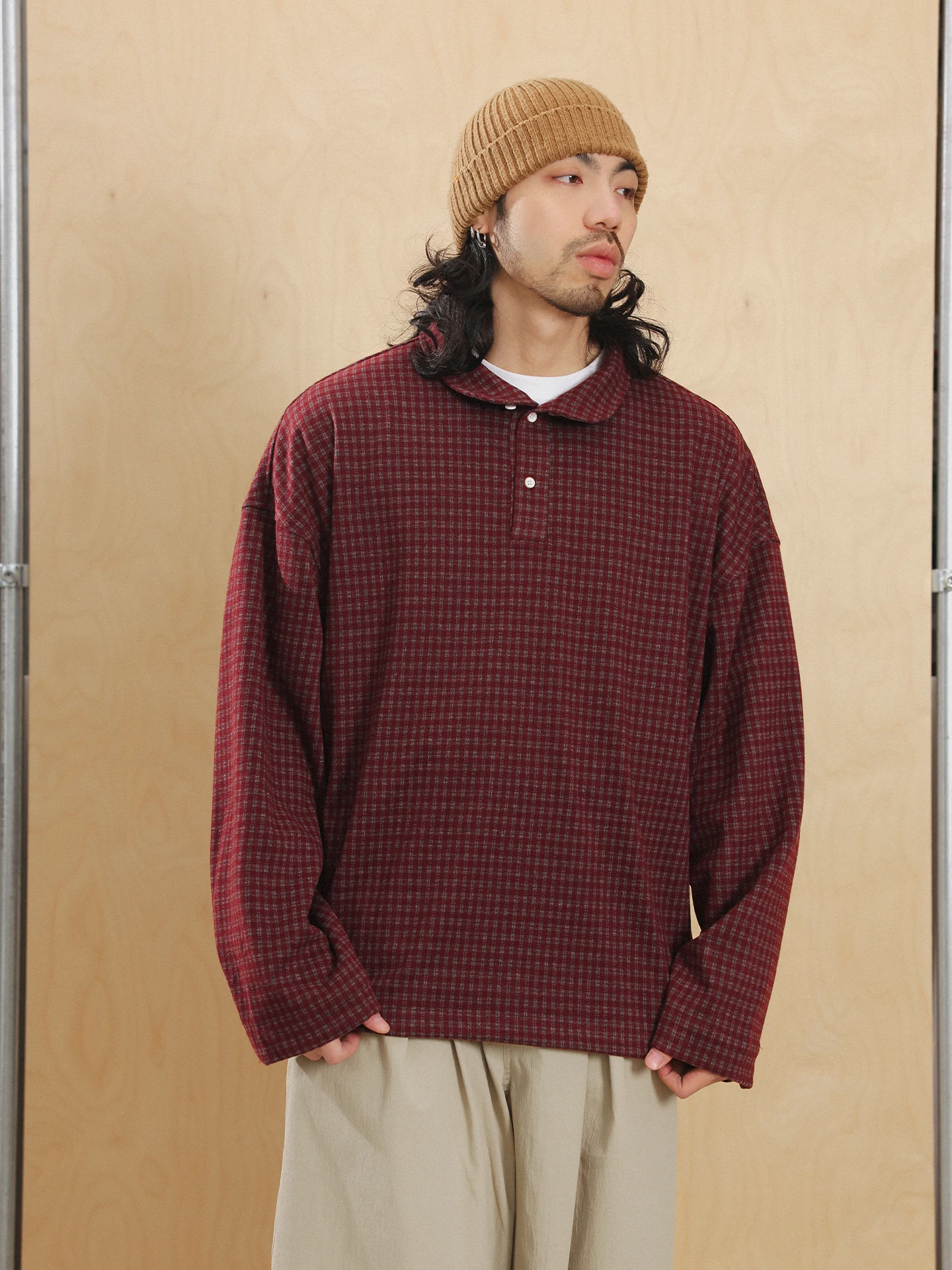 

Мужская винтажная рубашка Noears в клетку с длинным рукавом, на флисовой подкладке, свободного кроя, дышащая, из смесового полиэстера, на пуговицах, повседневная