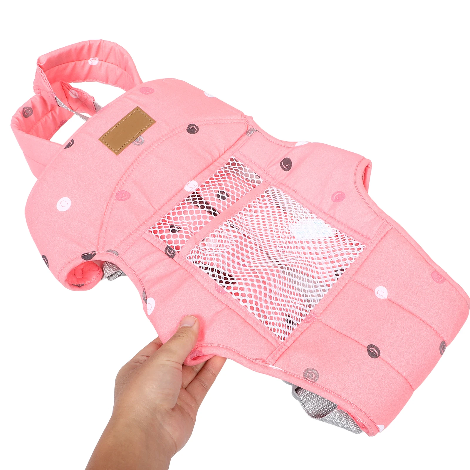 

Baby Carrier Soft Material Newborn to Toddler Front Back Carry Pink Sling Hip Seat for Dad Comfortable Water Resistant Baby