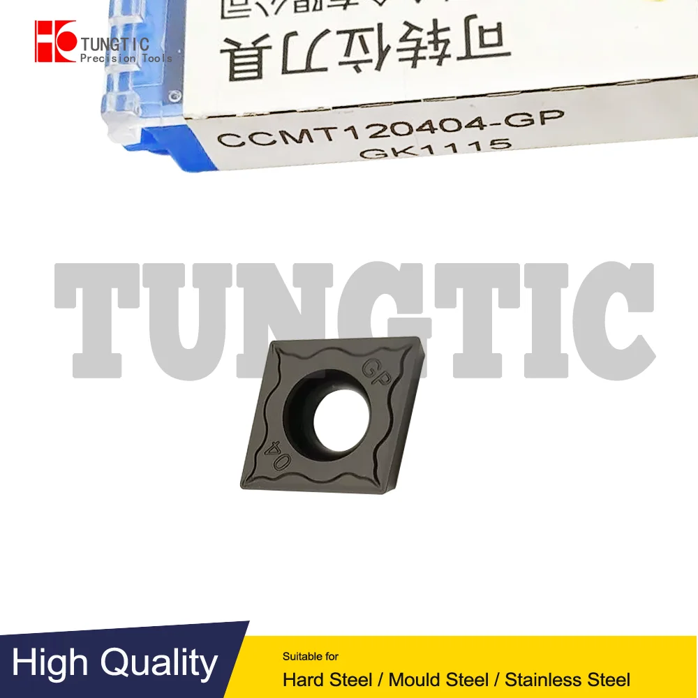 

CCMT120404-GP CCMT120408-GP CCMT120412-GP GK1115 CNC Insert Turning Cutter Lathe Tools Carbide Machining Metal