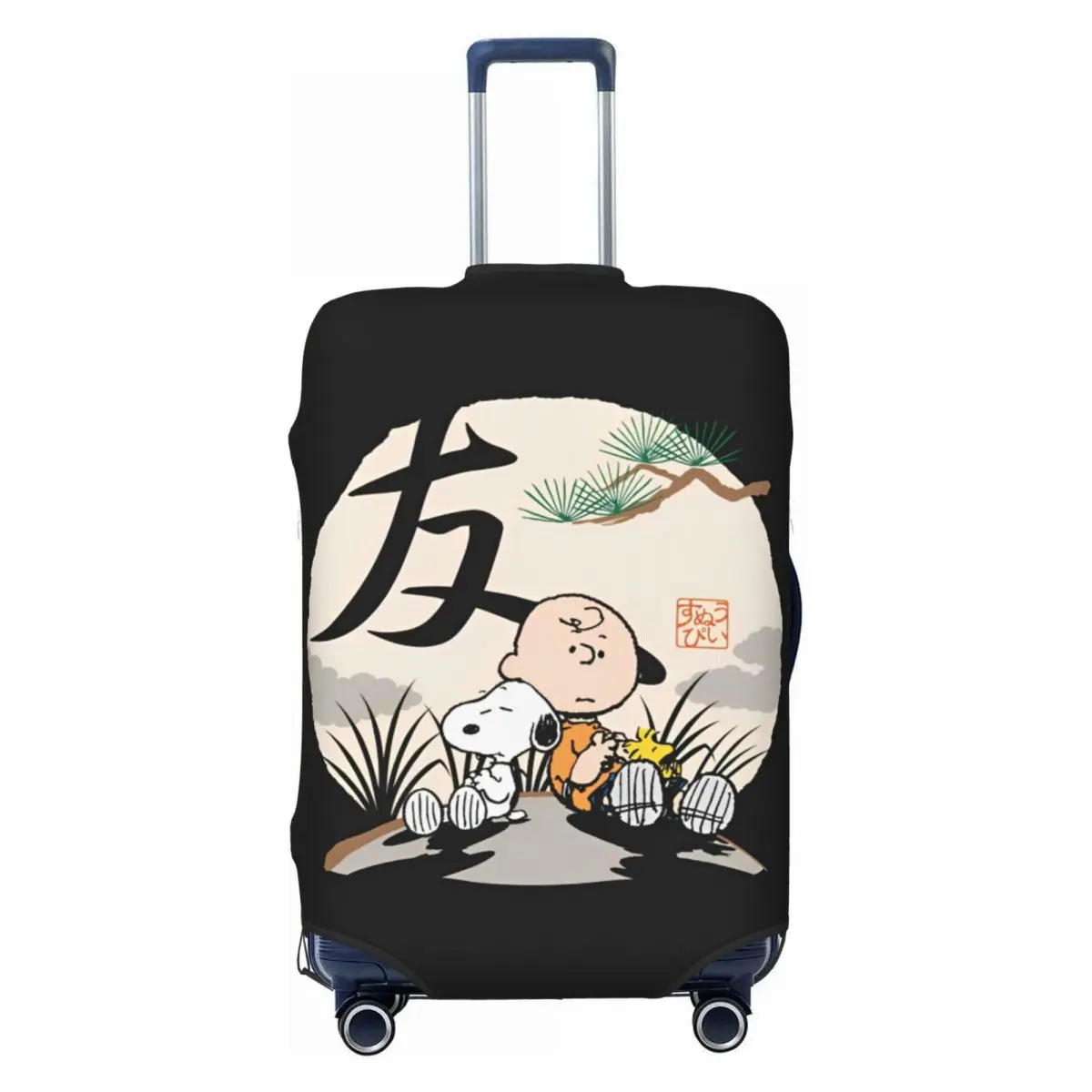 Funny Cartoon Snoopy Suitcase Cover Holiday Useful Luggage Accesories Travel Protector