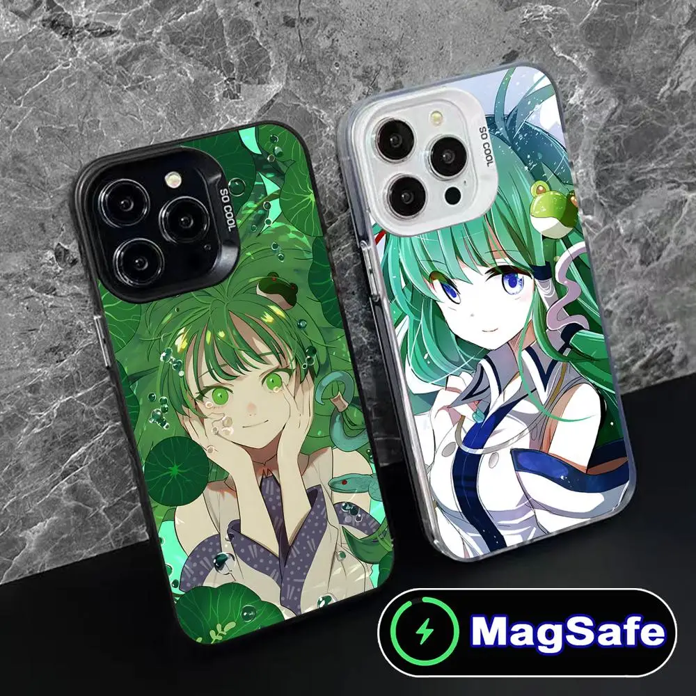 

Touhou Kochiya Sanae Mobile Phone Case for iPhone 17 16 15 14 13 12 11 Air Pro Max Plus MagSafe Translucent Colorful Cover Cover