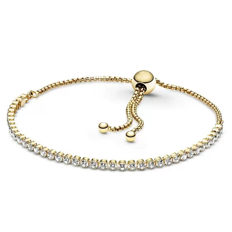 Schleifenarmband Funkelndes Luxus-Volldiamant-Zirkon-Armband S925 Reines Silber Damenschmuck Geburtstagsgeschenke – Detail 4