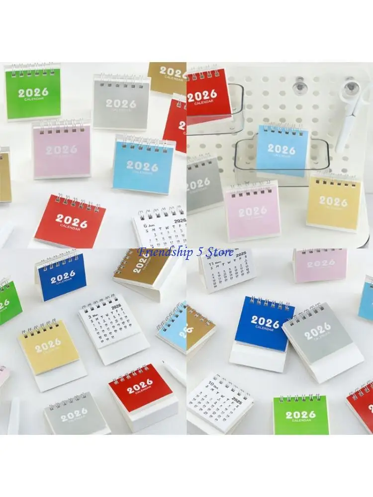 

T8WC 2026 Desk Calendar Twin-Coil Binding 17 month Runs from Aug 2025 to Dec 2026