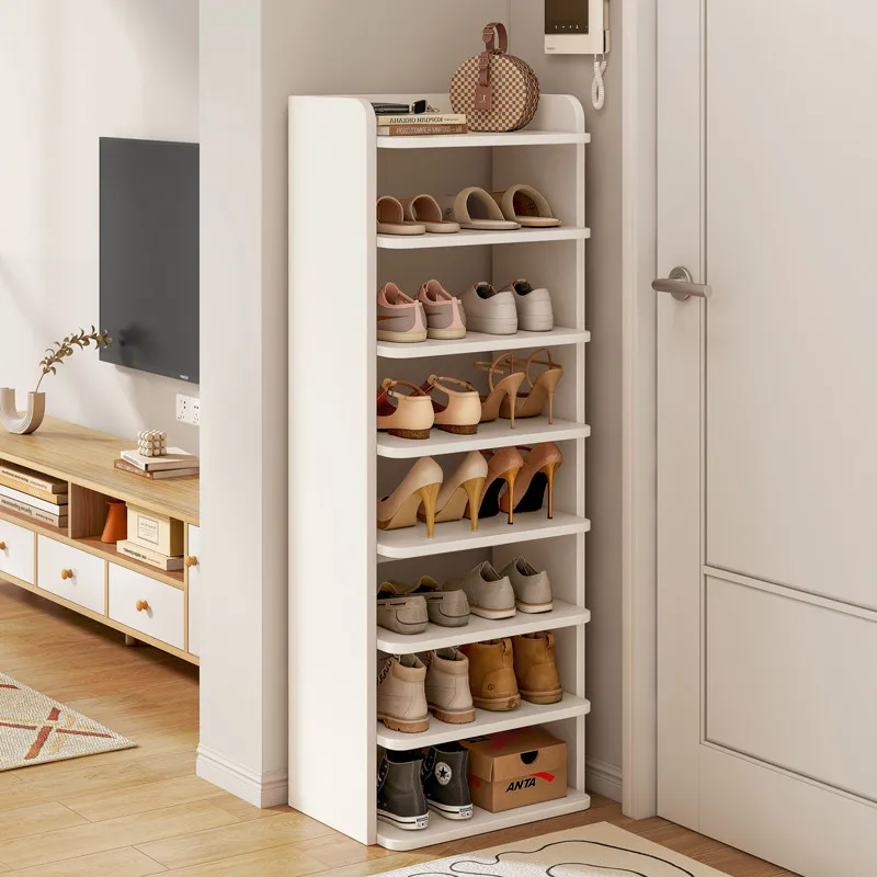 

Household small narrow partition layer shoe cabinet at the entrance of the shoe rack to store artifacts and save space