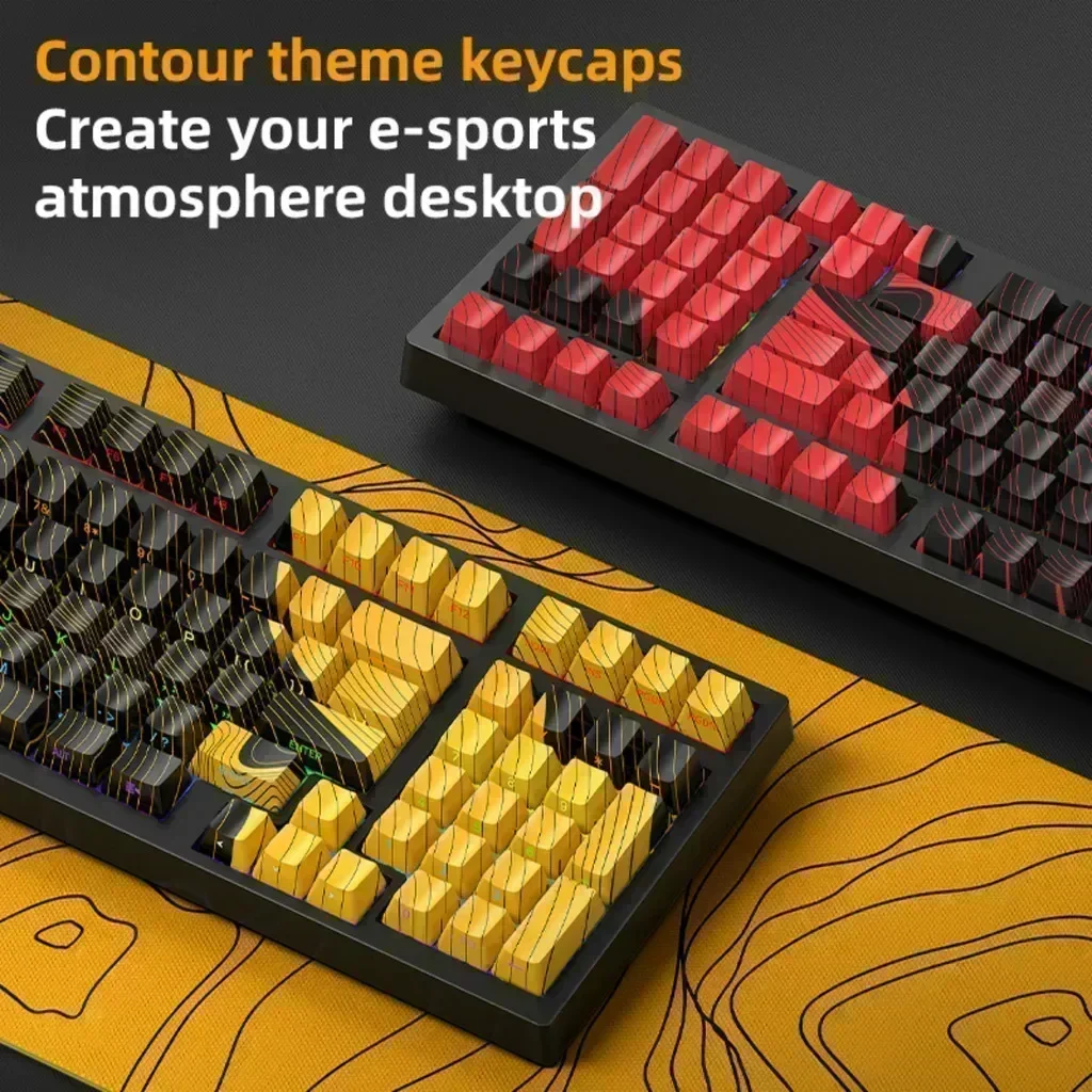 APAYADO K98 Tri-Mode mechanisch toetsenbord Hot-swappable batterij met hoge capaciteit RGB-verlichting