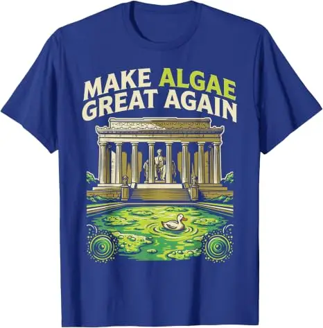 Lustiges „Make Algae Great Again“ Lincoln Reflecting Pool Midterm Frog T-Shirt Y2k Ästhetisches Maga Sarkastisches Witz-T-Shirt Streetwear Geschenke – Detail 8