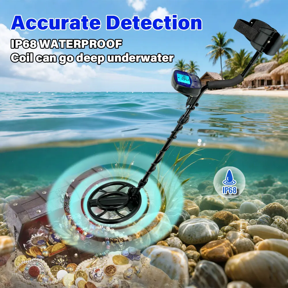 Highly Sensitive Metal Detector T11 All Metal Disc Notch Pinpoint Modes Waterproof Coil For Underground Treasure Hunter