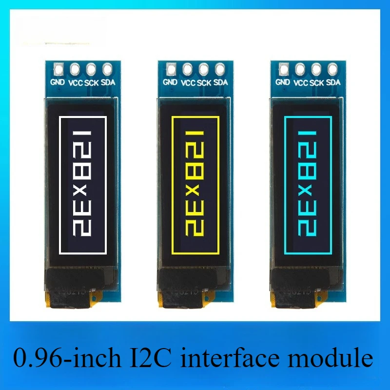 

0,91-дюймовый модуль OLED-дисплея 128*32 SSD1306 с вертикальным экраном — 4-контактный интерфейс I2C для Arduino/встроенных систем для много умного дома