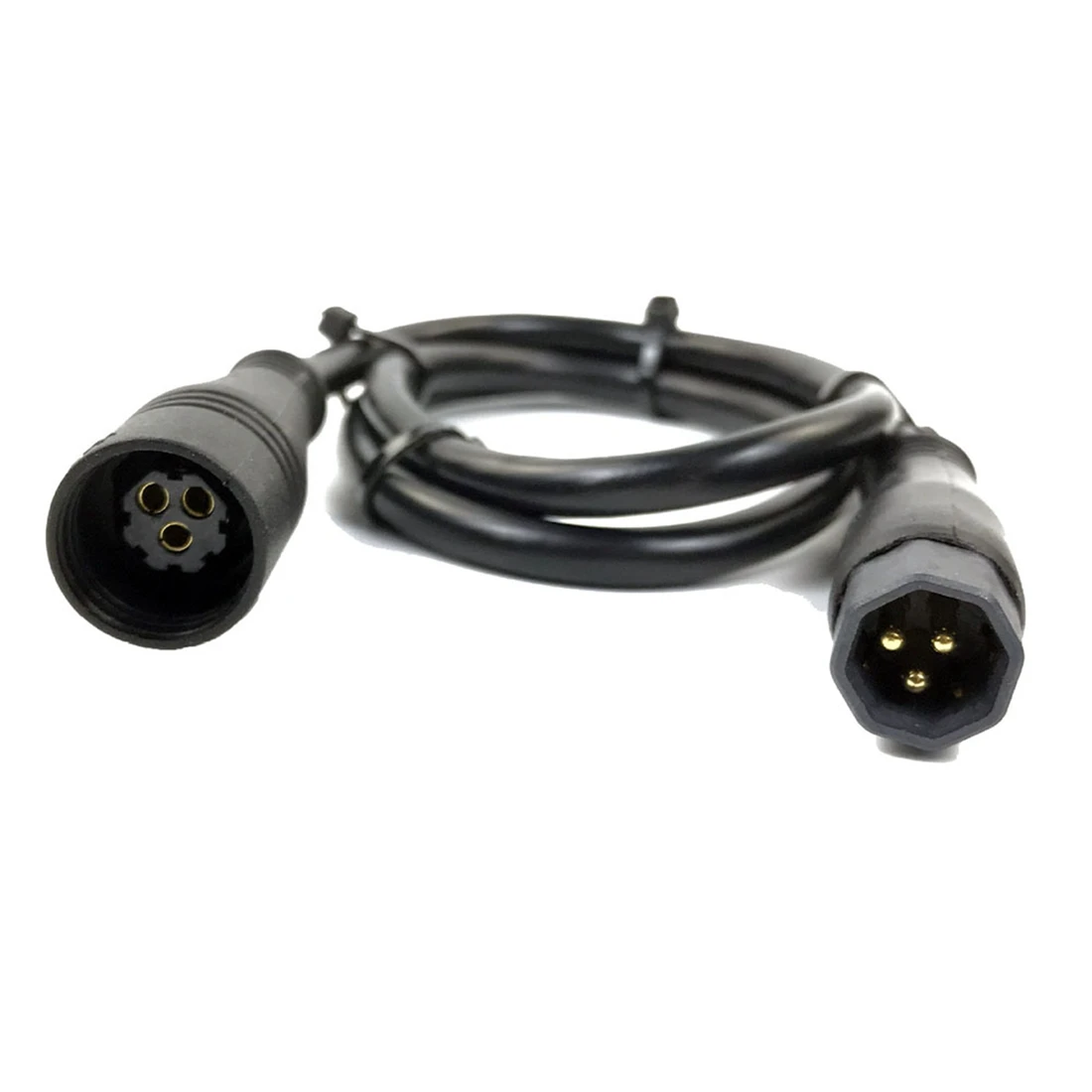 Cable de extensión de Motor de cubo de rueda de 9 pines, conector hembra a macho para accesorios de bicicleta eléctrica, 60cm, 1 unidad