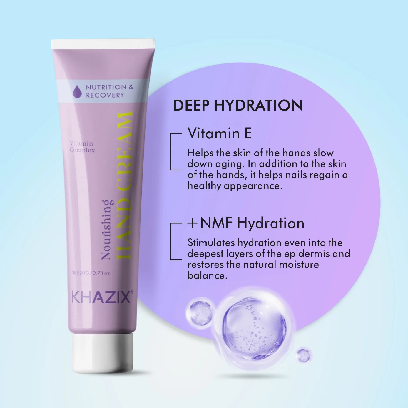 Crema idratante per le mani: nutriente arricchito dalle piante per pelli secche, idratazione portatile per la cura delle mani e dei piedi in autunno/inverno