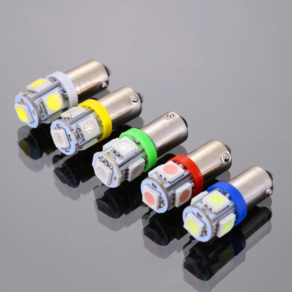

10Pcs 5 Smd Ba9s 5050 LED Car Light Bulb Auto Lamp Interior Reading Map Dome License Plate Lights Easy Install