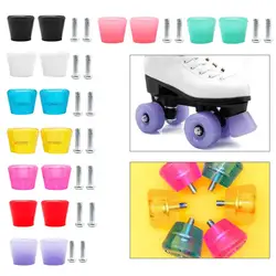 Pack of 2 Heavy Duty Roller Skate Brake Stoppers Anti-Slip Safety Toe Stoppers for Inline Skates Rollerblades Quad Skates Durabl