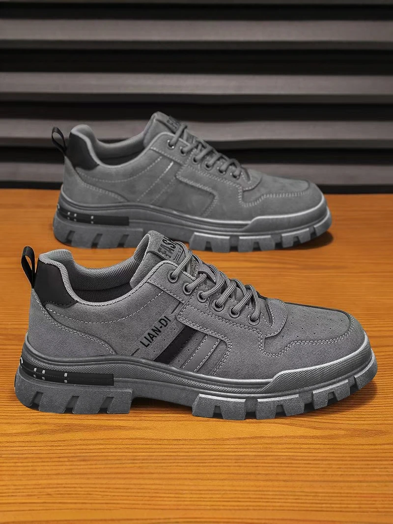 Casual  Boots for Men Work Site Labor Protection Shoes Welder Sports Trendy All-Match Board Shoes Autumn Leisure