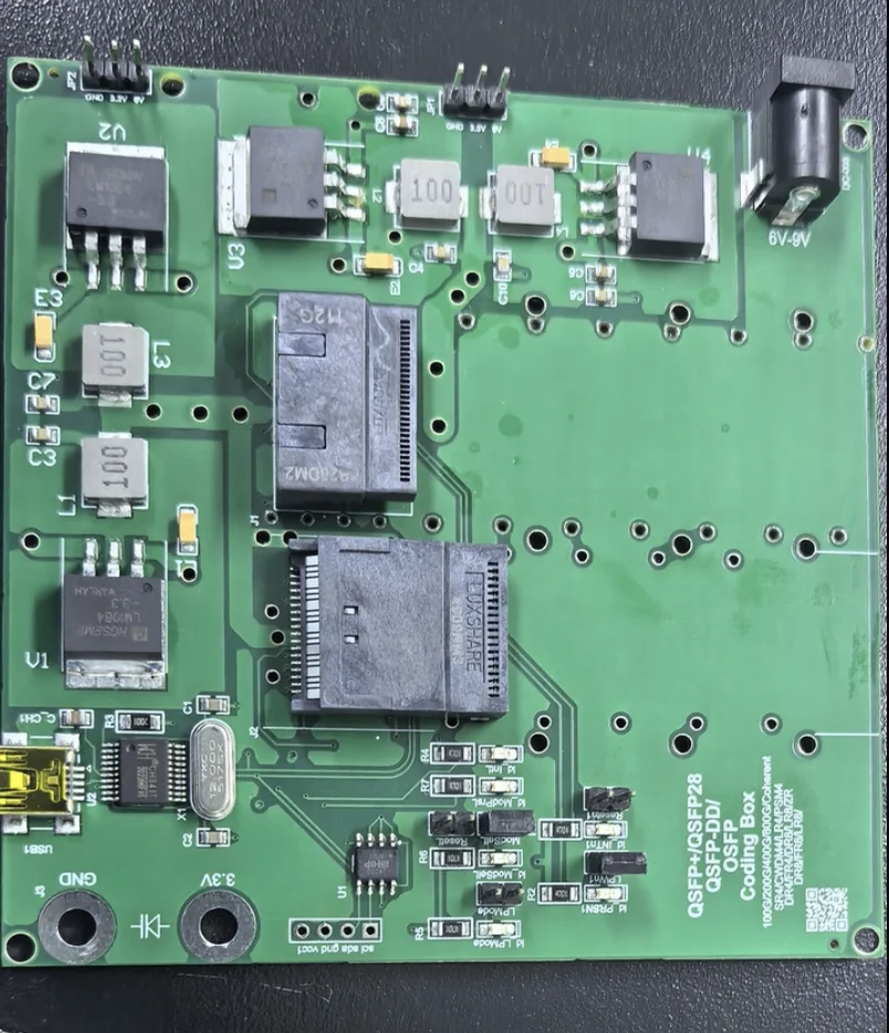 QSFPDD 400G800G1.6T optical module code writing board test board OSFP high power MCB code writing board evaluation