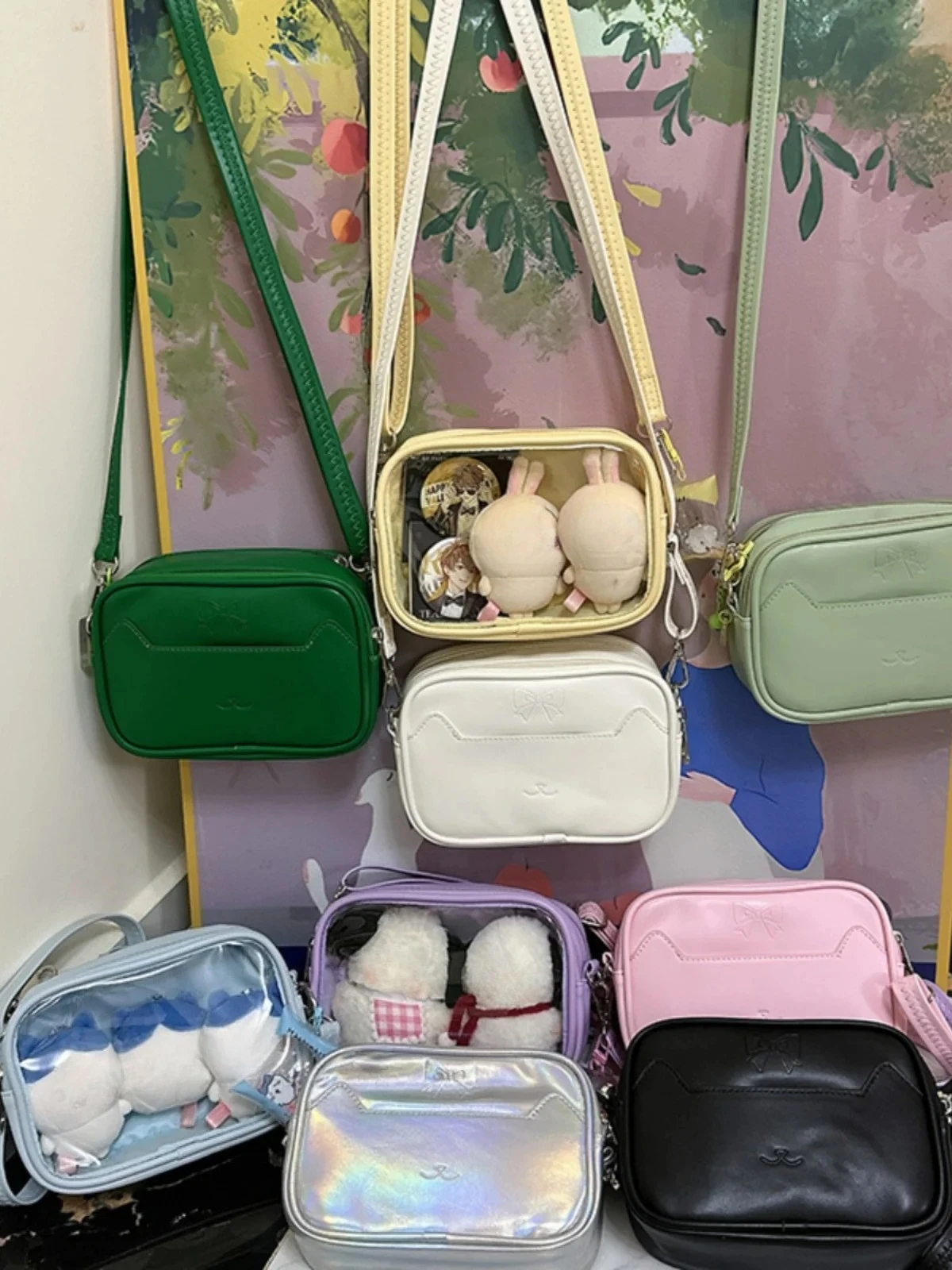 

Ita Bag All Match Cute Solid Summer Tranparent Crossbody s Girls Simple Display Doll Shoulder Teenage Bolsos Сумка
