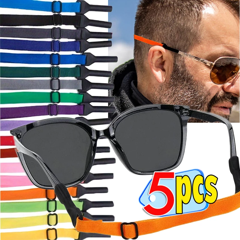 

5pcs Glasses Chain for Kids Adults Sunglasses Strap Children Glasses Safety Band Strap Retainer Cord Holder Sport Glasses Rope