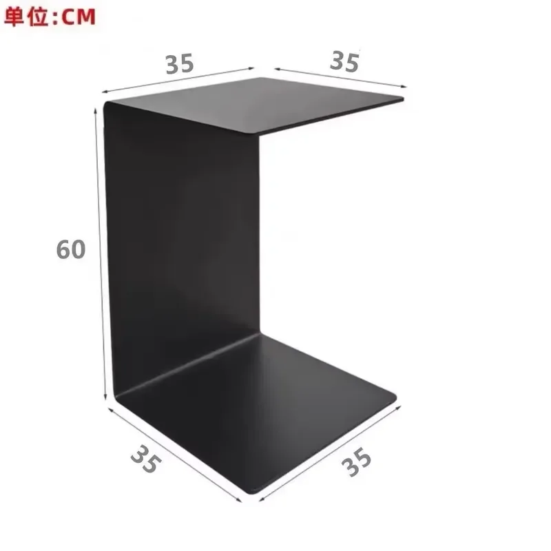 MODERN Convertible Italian-Style Minimalist Steel C-Shaped Movable Corner Sofa Bedside Coffee Tables Stylish Design