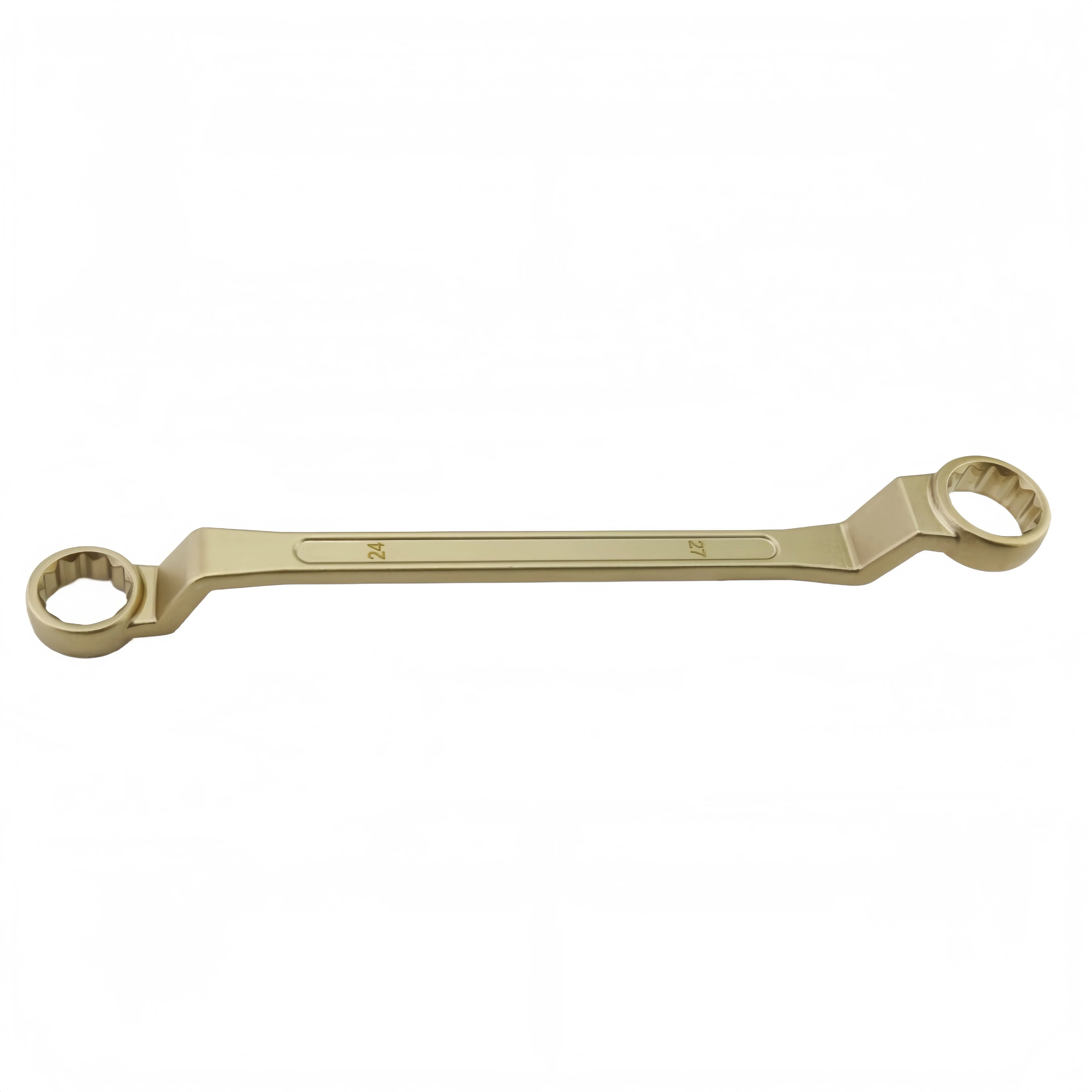 Multifunktionaler, funkenfreier Doppelbox-Offset-Schlüssel aus Aluminiumbronze mit DIN838 zur Verwendung in petrochemischen Erdgasleitungen