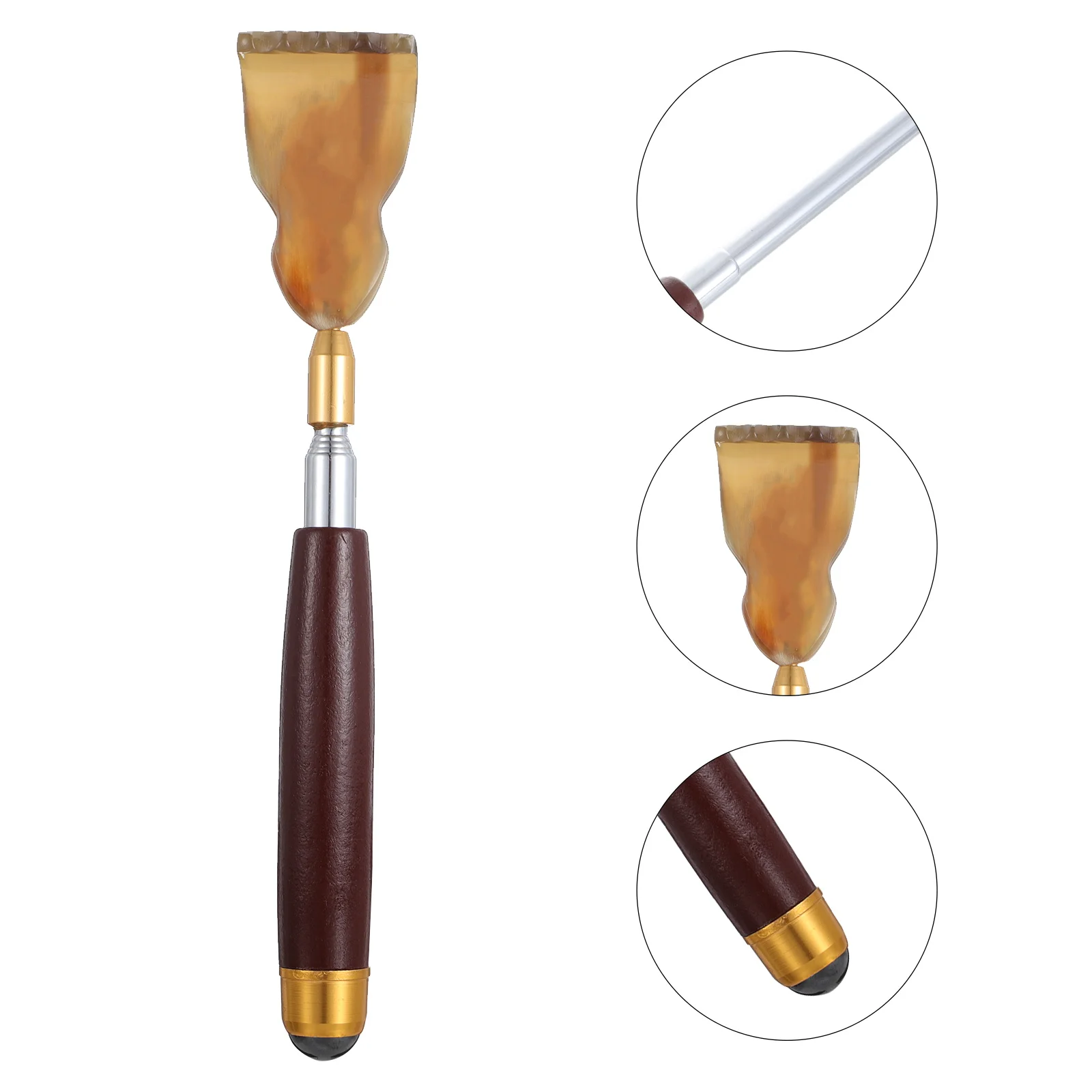 

Выдвижной скребок для спины, выдвижной инструмент для облегчения зуда из нержавеющей стали для массажа головы и ног, многофункциональный скребок для когтей