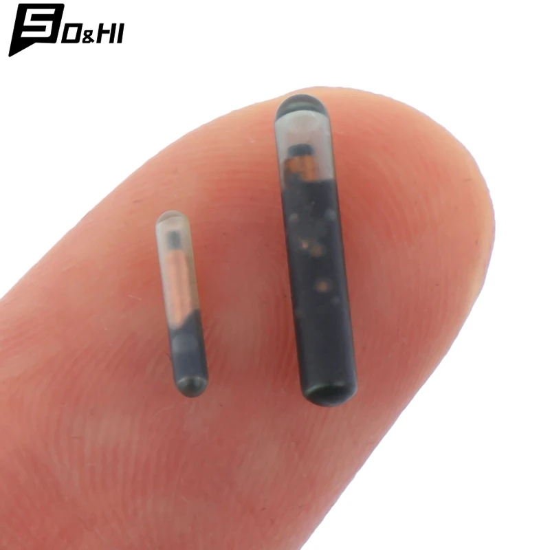 125KHZ/134.2KHZ 2.12*12mm/1.25*7mm Microchip Animal RFID Tag With EM4305 Chip ISO11784/5 FDX-B For Fish Dog Cat Idetification