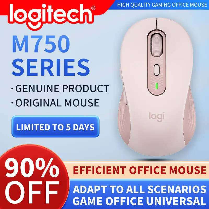 ماوس المكتب Logitech M650 Professional مدمج وهادئ ومريح للحمل ومريح للمس ومصمم خصيصًا