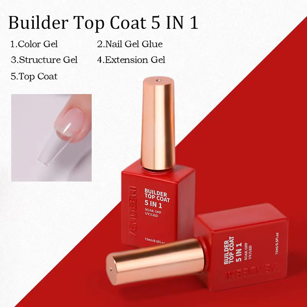 Vendeeni 27 Arten UV-Funktionsgel Nagellack Basislack Chrom Matt Top Coat Blüten-Folientransfer-Gel Universelles Katzenaugen-Gel – Detail 17