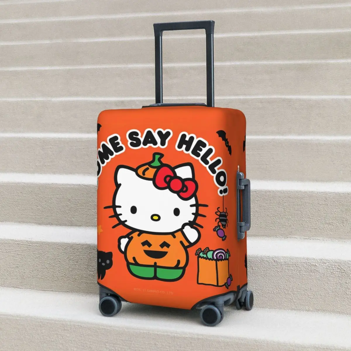 

Sanrio Хэллоуин Hello Kitty чехол для чемодана милый кот животное защита бизнеса праздник практичные принадлежности для багажа