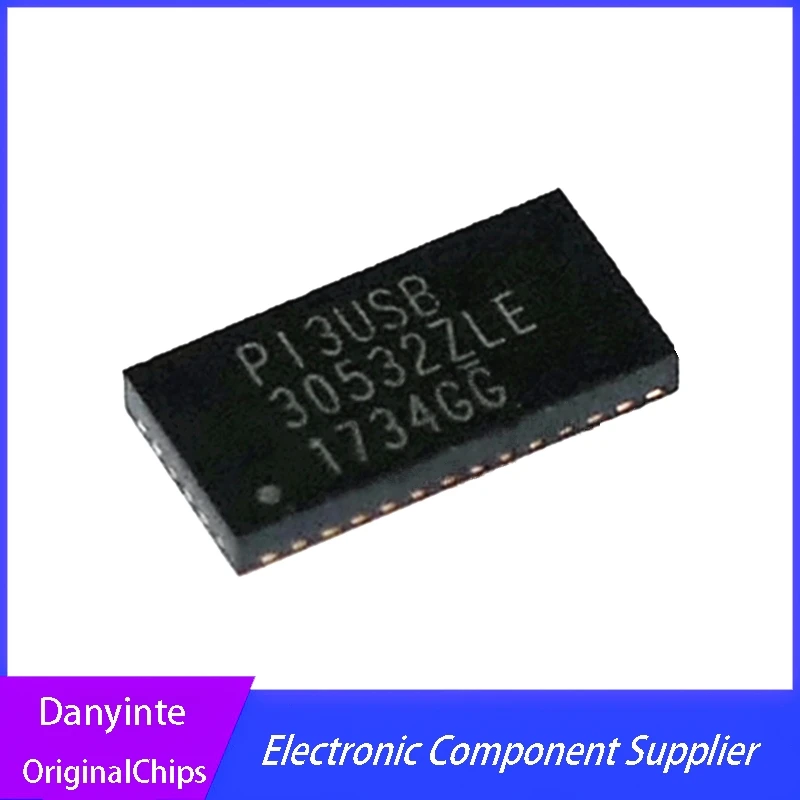 10Pcs/Lot PI3USB30532ZLEX PI3USB PI3USB30532ZLE P13USB30532ZLE P13USB 30532ZLE 305322LE  QFN-40