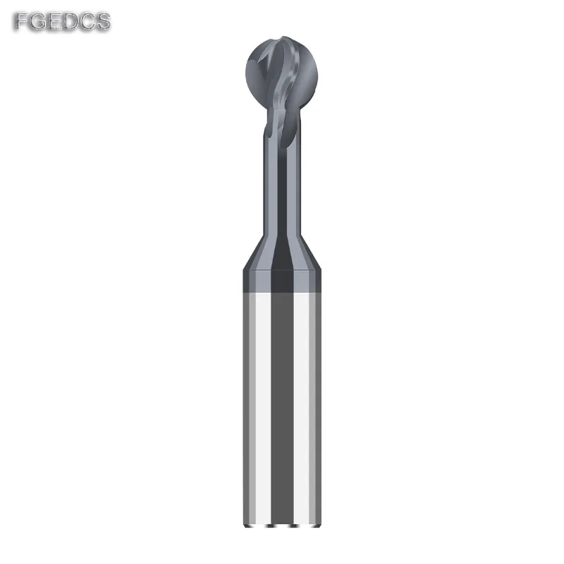 Ball T Shape Cutter Solid Carbide 3D End Mill R0.5 R1 R2 R3 R4 R5 R6 Metal Steel Aluminum Copper Iron lollipop Milling Cutter