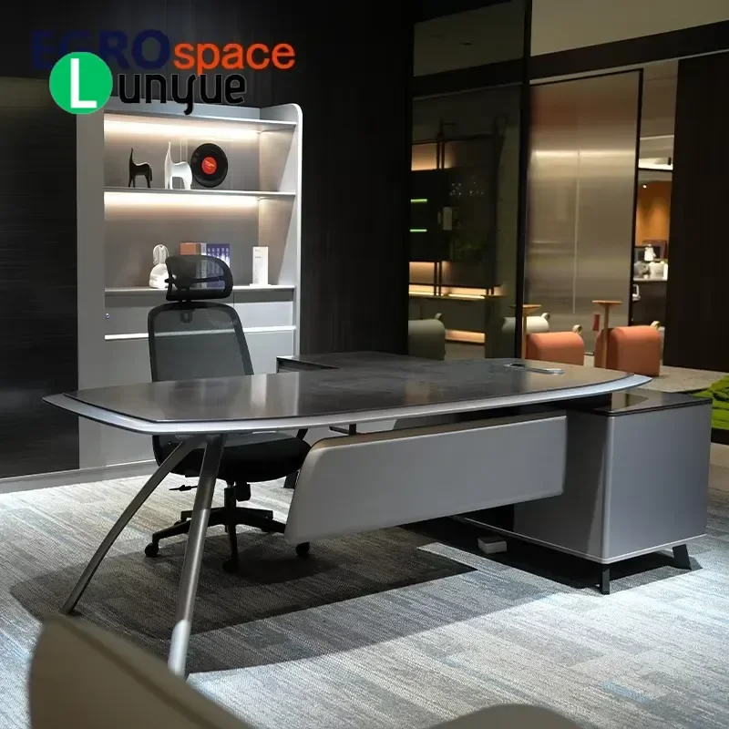 Luxury Modern Executive Desk Set for CEO Office Manager Conference Room High End Design Furniture Workstation