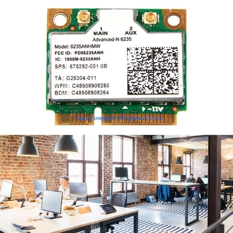 F68C Wireless Lan Card Centrino Advanced-N 6235 6235ANHMW 6235AN Bluetooth-compatible Mini 2.4Ghz/5Ghz Wlan 300mbps